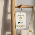 Mom Mother Gifts Car Air Freshener Hanging 3 Pack, My Favorite People Call Me Mom Car Accessories Gifts for Grandma Christmas Women,Rustic Floral Scent Card Lavender for Closet Bathroom Decor