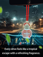Ikeda Car Air Freshener: Hanging Car Smell Air Freshener | 10ml Hanging Car Perfume | Long Lasting Fragrance | Strong Scents Diffuser for Auto Home (Berry)