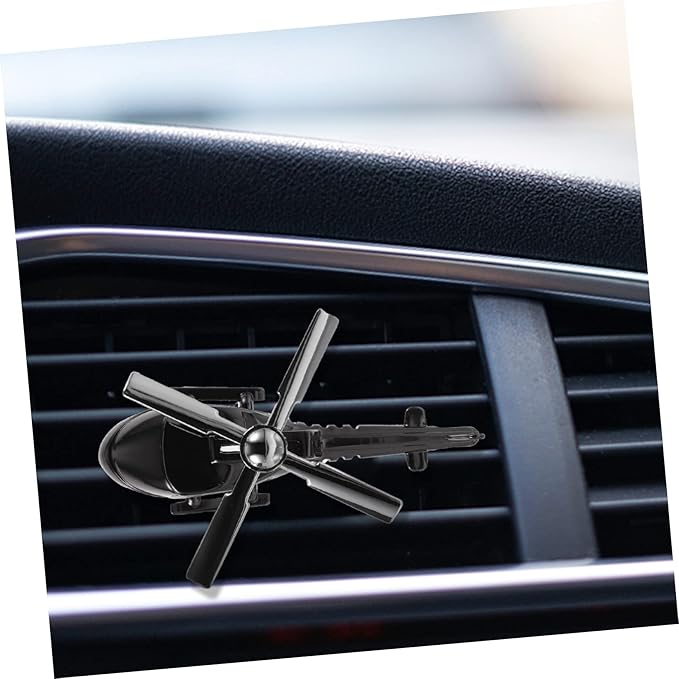 Rotating Helicopter Car Aromatherapy Diffuser Air Freshener for Vehicle Cute Air Outlet Ornament for Home and Office Decoration