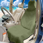Waterproof Seat Cover Towel, Premium Sweat Carseat Protector, Perfect for Universal Anti-Slip Car Truck SUV Seat, Great for Surfing Yoga Gym Workout, Green