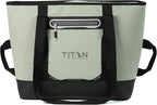 Titan by Arctic Zone Soft Sided Cooler Tote, Insulated Bag with Handle, Shoulder Strap, and Zipper for Lunch, Picnic, and Travel, 30 Can Capacity