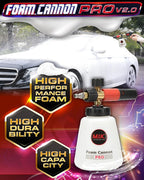MJJC Foam Cannon Pro V2.0 (Thicker Snow Foam Technology) with 1/4 Inch Quick Connector for Pressure Washer, 40 oz Bottle (Pro V2.0 (1/4" Quick Connector) + SOAP Sample)