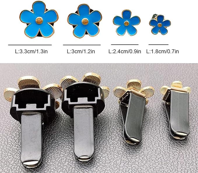 8pcs Cute Five-Petal Flower Car Air Vent Fragrance Clip Daisy Car Air Freshener Air Conditioning Outlet Clip Car Inter Decor (blue red, Ocean)