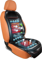Cooling Car Seat Cover Ventilated Cooling Seat Covers for Cars Front Seats Leather 3-in-1 16 Fans Cooling Car Seat Cushion Massage Car Seat Cover with Climate Control 1PCS (Black)