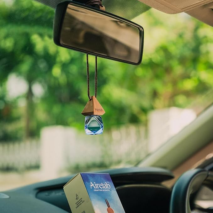 Car Air Freshener 8ml | Perfume Style Freshener Inspired by Dioré Sauváj Fragrance | Natural Essential Oil Glass Bottle with Wooden Diffuser | Lasts Up to 60 Days