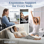 Lumbar Support Pillow for Office Chair - Lumbar Pillow for Car, Memory Foam Ergonomic Lumbar Support Pillow for Car Back Support for Office Chair Back Support Cushion