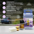FlashScent USB Aromatherapy Essential Oil Diffuser for Home, Work, Car Refill Kit - Includes 2.5mL Bottle of 100% Pure Lavender Essential Oil and 4 Scent Pads for Our USB Diffuser