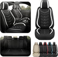 Car Seat Covers for Lexus ES 350 2007-2026, Premium Nappa Leather Car Seat Cover, Stylish Sport Seat Covers， Automobile Seat Cover Sets.(Standard 5 Seats/Black White)