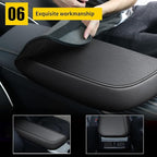 AOMSAZTO Center Console Cover Customized Armrest Cover Compatible with 2018-2024 Toyota Camry, Leather Arm Rest Covering for Car, Well-Make Durable Console Cushion Pad, Black