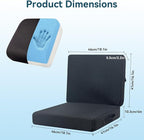 Thick Booster Car Seat with Back, Seat Cushion for Tailbone Pain Relief, Portable Breathable Mesh Fabric, for Office Chair Cushion, Adult Car Seat, Wheelchair (Black)