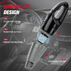 Handheld Vacuum Cordless Rechargeable 3-in-1, Car Vacuum Portable Cordless with USB Charge, Handheld Vacuum with LED Light, HEPA Filter, 1.65LBs Lightweight Vacuum Cleaner for Dust, Pet Hair