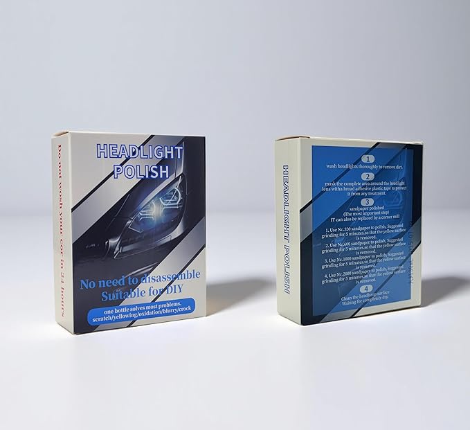 Ceramic Headlight Restoration Kit, Ceramic Headlight Coating with 30ML Repair Liquidfor Repair Headlight Yellowing, Haze, Oxidation, Scrashes