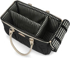 DOKUS & CO Luxe Diaper Caddy Organizer, Extra Large Collapsible Nursery Storage Tote for Baby Essentials & Travel