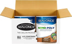 Seal-Once Nano+Poly Penetrating Wood Sealer with Polyurethane - Premium Waterproof Sealant -2 Gallon & Brown