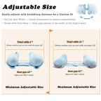 Adjustable Baby Head Neck Support, Portable Toddler Travel Pillow for Car Seat Stroller, Banana Travel Headrest Pillow for Infant, Offers Protection Safety for Kids, Blue