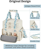 HSHRISH Lunch Box for Women, Double Deck Expandable Insulated Large Lunch Bag Women Leakproof Lightweight Lunch Cooler Bag Durable Lunchbox for Work Outdoor Travel, Beige