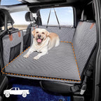 YJGF Dog Mat for Back Seat Extender for Dogs,Dog Bed for Car,Hard Bottom Seat Cover,Pet Cover for Hammock(Gray, for Truck Back seat Extender)