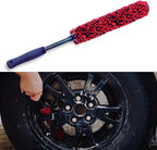 Premium Microfiber Wheel Cleaner Brush | Soft Non-Metallic Rim Cleaner Brush with Ergonomic Handle | Durable Wheel Brush for Cleaning Rims & Wheels | Small Size