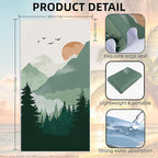 2 Pack Car Towel Seat Covers with Storage Bag, Multifunctional Towel for Gym Outdoor Sport, Picnic, Beach, Pet Dog Travel,Non-Slip Washable Car Seat Protector (Landscape Painting)