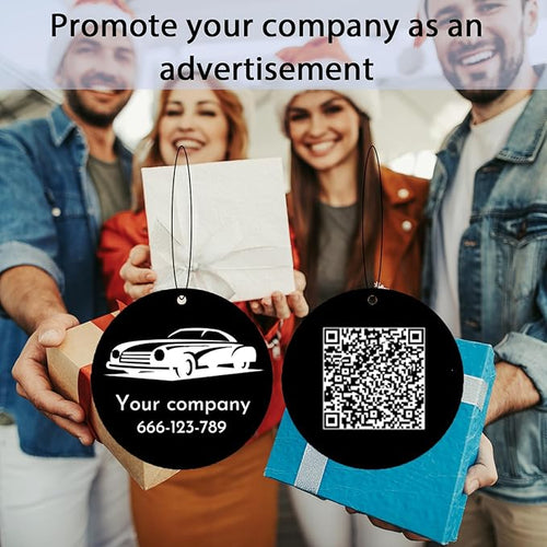 10/20/50/100Pcs Custom Logo Air Freshener for Car Bulk - Wholesale Personalized Car Air Fresheners with Photo Text Business Logo Customized Passenger Princess Car Decor (10 Round)