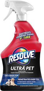 Resolve Ultra Pet Carpet Cleaner Spray – for Removal of Pet Stains & Odors, 32oz