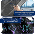 GENANY Acotar Velaris Windshield Sun Shade for Car SUV Truck (55x30 Inches), Front Window Visor for Windows, Protector Blocks UV