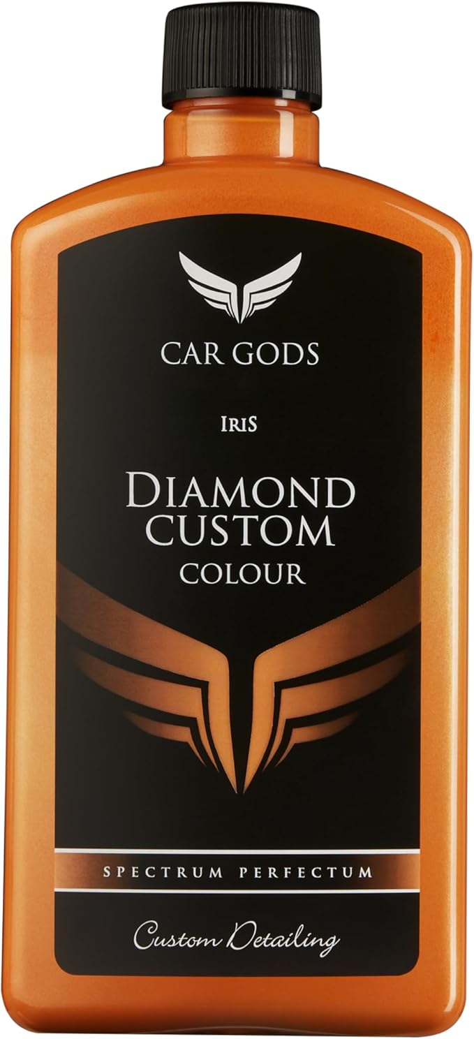 Car Gods Iris Custom Color Orange 3-in-1 Polish Wax Color Restorer & Scratch Remover, 17fl Oz - 16 Colors Available