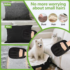 Electrostatic Pet Hair Remover Glove for Dogs and Cats (2Pcs) Reusable Brush Pet Hair Removal Glove for Furniture, Car Interiors, Bedding & Clothing
