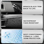240ml Indoor Safe Trim Restorer, Plastic Restorer for Cars, Car Plastic Restorer, Black Plastic Restorer, Fast-Drying, Waterproof, Long-Lasting Shine & Protection,Indoor Plastic Surfaces Use Only