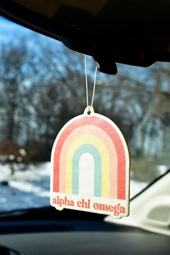 Alpha Xi Delta - Rainbow Air Freshener - 2/Pack - Flowers & Sunshine Scent