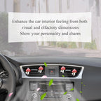 Cute Mushroom Car Air Freshener Vent Clips,4pcs Red Mushroon Refillable Car Air Freshener Decorative Clips Car Diffuser,Providing Bloom Car Scent