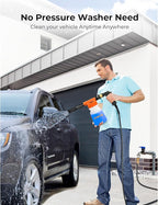 Car Wash Foam Gun + Microfiber Wash Mitt - Car Foam Sprayer - Foam Cannon for Hose - Spray Gun Cleaner - Snow Blaster for Cars, Boats, RVs, Foam Cannon Connects to Any Garden Hose