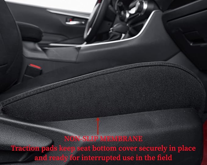 coverdream Custom Seat Covers Compatible with Select Toyota RAV4 LE 2013 2014 2015 2016 2017 2018 Models (Black,Full Set)