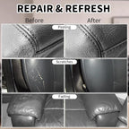 Leather Recoloring Balm,8.5oz Leather Color Restorer,Dark Gray Leather Repair kit for Furniture and Car Interior,Leather Couch Scratch Repair,Leather Dye Paint for Faded,Cracked and Damaged Leather