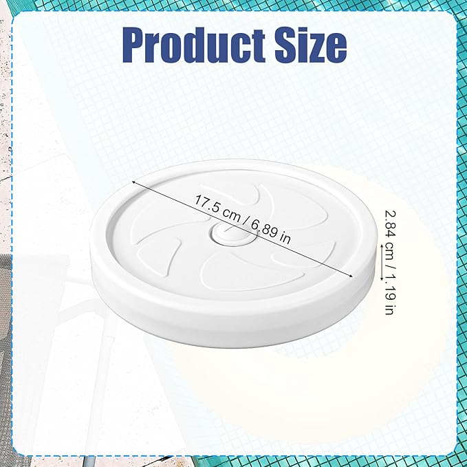 Pool Cleaner Large Wheel Replacement with Tire & Bearings, Compatible with Polaris 280 (Not for 360/380) Durable Pool Vacuum Wheel Replacement Parts
