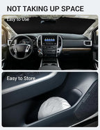 Proadsy 2026 Upgrade Windshield Sun Shade Custom Fit 2020-2024 Nissan Titan Foldable Front Sunshade Protector Sun Visor Blocks UV Rays Keep Car Cooler