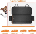 Meolsaek Dog Car Seat Cover for Back Seat, Scratch Proof Nonslip Pet Car Seat Cover, 4 Layers Waterproof Heavy Duty Back Seat Pet Cover for Dogs with Storage Bag (Bench)