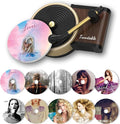 Car Freshener Air, Car Air Freshener Cover record Player Ventilation Clip, Music Gifts, 1pcs Car Vent Clip Air Diffuser With 10 PCS Refill Pads Air Freshener for Singer Best Fans Gift