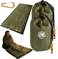 Sleeping Bag, Terrashell Blanket, Emergency Sleeping Bag, Compact Lightweight, Waterproof, Heat Blanket Survival for Survival Kit Car Camping Gear Hiking Go (25 μm)