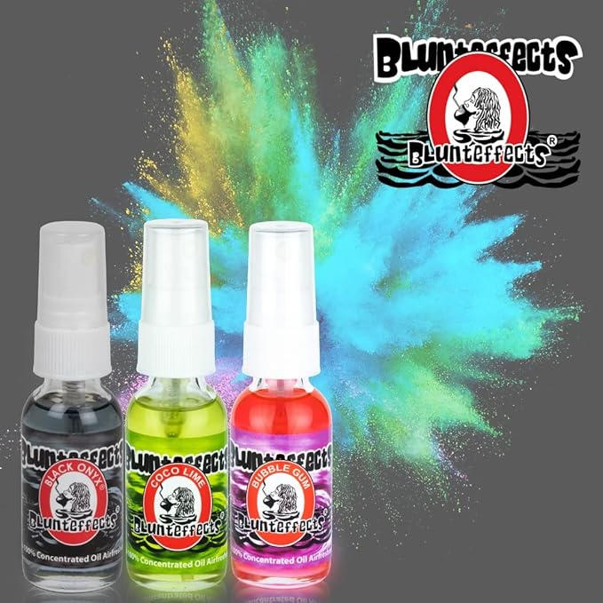 Blunteffects Blunt Effects 100% concentrated Air Freshener Car/Home Oder Neutralizing Spray (3 Pack) [Choose The Scent] (Black Onyx)