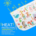 Car Window Shades for Side Windows Baby and Kids,Car Back Window Sun Shade Covers,Strong Magnetic Sunshades Curtains for Truck,27.5" x 19.5" (Animal Friends)