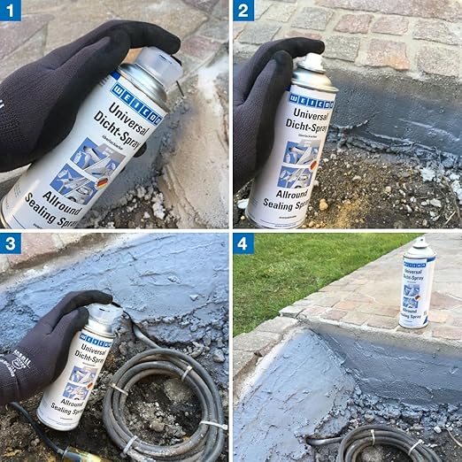 WEICON Allround Sealing Spray 400ml / 13.5oz | Waterproof Sealant for Indoor & Outdoor Use | Ideal for Boat, Car, Motorcycle, Caravan | Industrial Grade