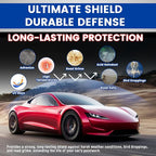 Car Wax Polish Ceramic Coating Carnauba Wax Extra Gloss Paint Sealant Polishing Long Lasting Shine Hydrophobic for Cars, Trucks, SUVs, RVs with Microfiber Towel & Applicator Pad - 3.5oz/100g