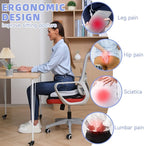 Seat Cushions for Office Chairs Wheelchair Cushion for Long Sitting Back Pain，Memory Foam Seat Car Computer Desk Chair Cushion，Coccyx Cushion for Tailbone Pain Relief Cushion Office Chair Green