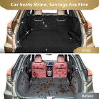 F-color SUV Cargo Liner for Dogs - Waterproof Pet Cargo Liner with Side Flaps, Comfort Dog Cargo Cover with Bumper Flap, Scratchproof Non-Slip Large for Full-Size SUVs Vans, 55 x 93 Inch, Black
