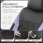Coverado Car Seat Covers, Seat Covers Full Set, 5 Seats Automotive Seat Cover, Mesh Breathable Seat Protectors, Universal Fit for Most Cars