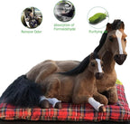 Ergocar Car Air Purifying Bags Cute Animals Odor Eliminator Bamboo Charcoal for Car Decoration & Eliminating Odors (Moka Horse-A)
