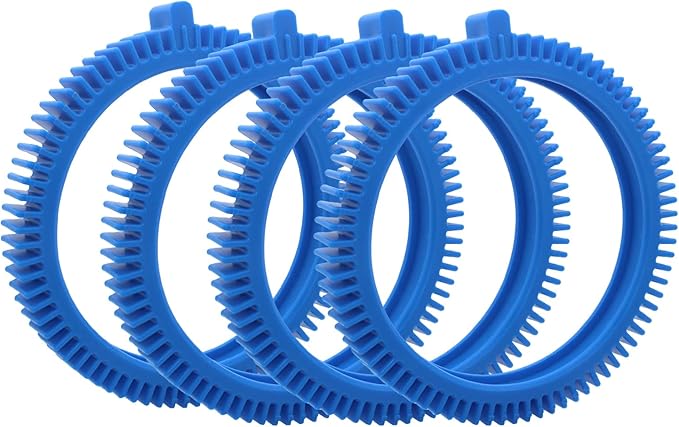 896584000-143 Front Tire Kit with Super Hump Replacement Tires for Poolvergnuegen Select and Hayward Phoenix Pool Cleaner Wheel (4Pcs Front Tires)