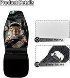 Funny Hamster Car Seat Cover Front Seats Only,Anti-Slip Driver Seat Cover Lightweight Vehicle Cushion Seat Cover Set for SUV Sedan Trucks Vans