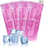YOUSHARES TSA Approved Ice Packs for Insulin Cooler Travel Case - Travel Ice Packs for Medications, Reusable Small Freezer Packs for Insulin Travel Case (4 Pcs, Purple)